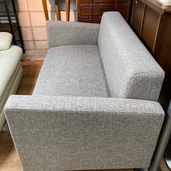 2人掛けソファ ファブリックソファ 幅140cm 中古の画像