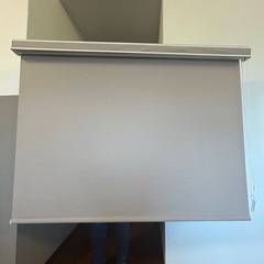 3【ホテル閉館特売】防炎ロールスクリーン／ベージュorブラウン／縦85×横124cm／ホテル客室使用✨2,000円 の画像