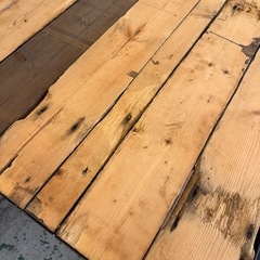 アイアンテーブル・天板アンティーク木材【正方形大】の画像