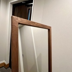 ニトリ スタンドミラー（木目調)高さ148cmの画像