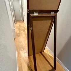 ニトリ スタンドミラー（木目調)高さ148cmの画像