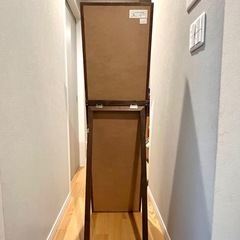 ニトリ スタンドミラー（木目調)高さ148cmの画像