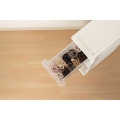 ASTAGE ピットスリムストッカー 3段 ホワイト の画像