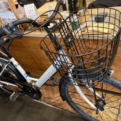 【前後タイヤ・チューブ新品！マウンテンタイヤ】 LEDオートライト　6段変速　26インチ自転車　マットライトグレーの画像