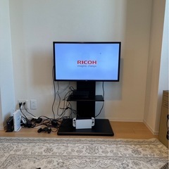 【決まりました！】WLIVE 壁寄せテレビスタンド（ブラック）の画像