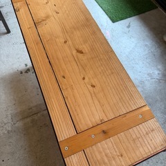 アイアンテーブル・天板アンティーク木材【長方形大】の画像