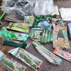 家庭菜園　資材　マルチ　トンネル支柱等　いろいろ　まとめて　農園　の画像