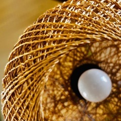 籐 ラタン 間接照明 の画像