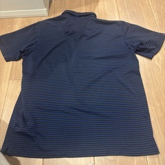 ⑤古着　メンズ　ポロシャツ　XL ネイビー　半袖の画像