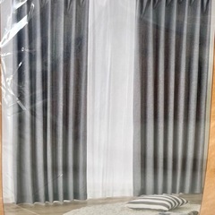 【未使用】カインズカーテンセット 100×178cm 2枚  の画像