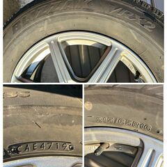 215/65R16 ブリヂストン BLIZZAK VRX2 2019年製 Zartアルミ 16×6.5J P.C.D 114.3×5H 4本セット アルファード ヴェルファイアーなどの画像