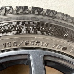155/65R 14スタッドレスタイヤ 4本セット 
ホイール付の画像