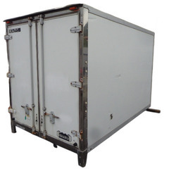 トラックコンテナ 箱 3150x1850x2180 横扉付 鍵付 アルミバン 冷凍冷蔵 保冷 倉庫 物置 ガレージ コンテナハウス 愛媛よりの画像