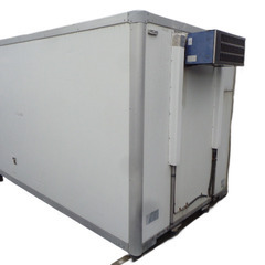 トラックコンテナ 箱 3150x1850x2180 横扉付 鍵付 アルミバン 冷凍冷蔵 保冷 倉庫 物置 ガレージ コンテナハウス 愛媛よりの画像