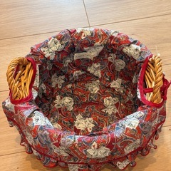 CHIKO FORTE（チコフォルテ） フリル付き 収納バスケットの画像