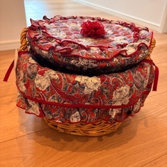 CHIKO FORTE（チコフォルテ） フリル付き 収納バスケットの画像