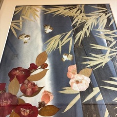 額縁入り押し花の画像