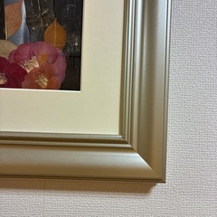 額縁入り押し花の画像