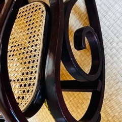 ラタン ロッキングチェア キッズサイズ　と　大人サイズ の画像