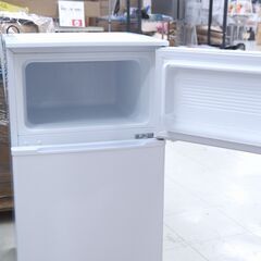 冷蔵庫　90L　2ドア　ヤマダ　YRZ-C09G1　リユース品　価格　12,800円の画像