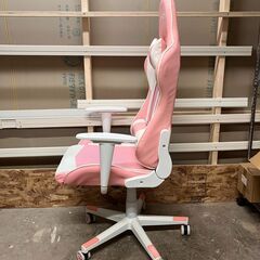 A8292 【美品】ピンクのゲーミングチェア🎀女子にも人気！の画像