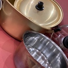 28㎝鍋・28㎝フライパン・ステンレスボウルなどの画像