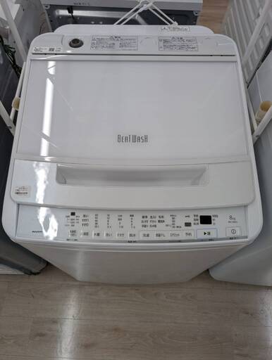 ジモティー割引?️【ジャングルジャングル岸和田和泉インター店】ヒタチ BW-V80G 2022年 家電 和泉市 堺市 岸和田市 泉大津