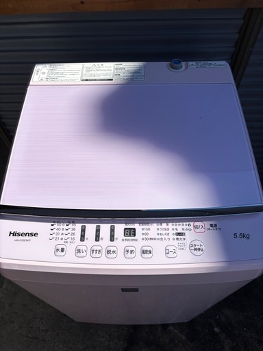 ●ハイセンス 5.5kg 全自動洗濯機　ピンク●2019年