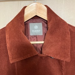 nano universe メンズよう用冬用コート　コーデュロイ　の画像