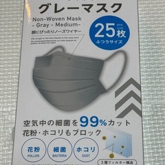 DAISO マスク6箱セット　ブラック　グレー
の画像