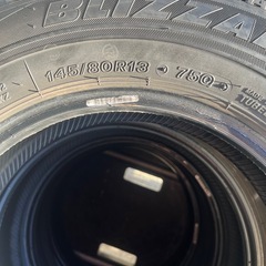 ブリヂストン　ブリザック　タイヤ　145/80R13　4本の画像