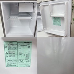 I745 🌈 Hisense 1ドア冷蔵庫（42L 右開き） ⭐ 動作確認済 ⭐ クリーニング済の画像
