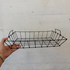 鉄製バスケットブラック大【3個セット】の画像