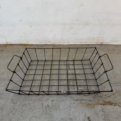 鉄製バスケットブラック大【3個セット】の画像