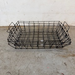 鉄製バスケットブラック大【3個セット】の画像