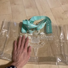透明なカバンの画像