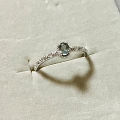 【新品未使用】天然石トルマリンリングの画像