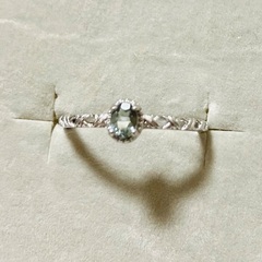 【新品未使用】天然石トルマリンリングの画像