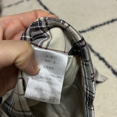 チェックのスカートの画像