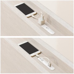 ニトリ収納付シングルベッド白【マットレス付】の画像