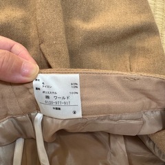 レディースショートパンツ　薄茶色 毛90%の画像