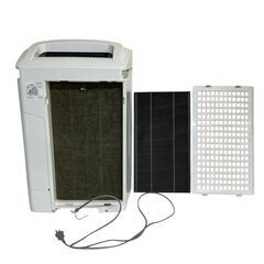 T6006 SHARP シャープ 加湿空気清浄機 KC-Z80 ホワイト 2011年製 欠品あり 吸込口破れ/タンク部角欠けあり 動作確認済み 中古現状渡しの画像