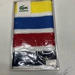 ロ2511-291　LACOSTE フェイスタオル　新品未使用品の画像