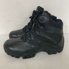 BATES ベイツ E02346 8 1/2 delta-6 極美品 サイドジップ ブラック 中古 古着 タクティカルブーツ 状態良好 メンズ シューズ Y2407の画像