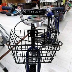 ※補助輪1個欠品 X-TRAIL 子供用 自転車 18インチ カゴ付き 切替なし ブルー系 ジュニアサイクル 苫小牧西店の画像