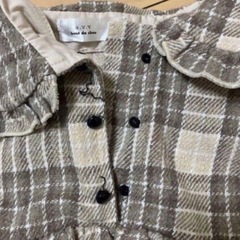 しまむら a.v.vのチェック柄ワンピースの画像