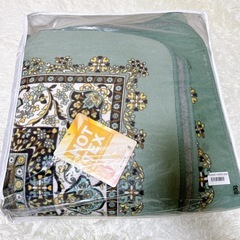 新品エスニック柄カーペット 190cm×190cmの画像