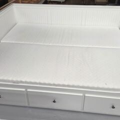 イケア HEMNES ヘムネス デイベッド 引き出し3 マットレス2枚 倉庫保管中【引取限定・現状渡し】カグマニアの画像