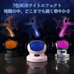 宇宙デザインアロマセラピーマシン7色RGBライト効果炎加湿器、8時間稼働、LCDディスプレイ湿度、RH湿度　　卸ます　転売OK　倒産品　まとめ売り　ネット商材　アマゾン引き上げ商品　メルカリ　副業の画像