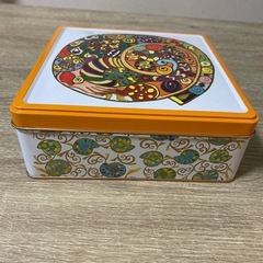 万博　アンモナイトクッキー缶　※中身なしの画像